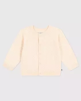 Детский хлопковый вязаный кардиган Petit Bateau