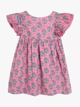 Детский хлопок цветочный букет JoJo Maman Bb, розовый