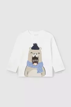 Детский хлопок с длинными рукавами Mayoral, бежевый