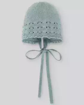 Детский капюшон с ажуром из коллекции Seran PAZ Rodrguez, синий