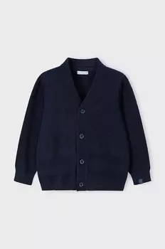 Детский кардиган из смесовой шерсти Mayoral, черный