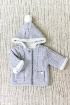 Детский кардиган из смесовой шерсти Tartine et Chocolat, серый