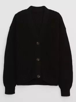 Детский кардиган на пуговицах Gap, черный