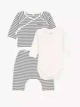 Детский кардиган Petit Bateau, цвет Marshmallow/Navy