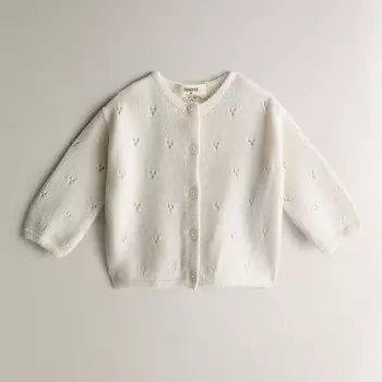 Детский кардиган Zara Home Cashmere, кремовый