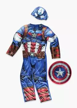 Детский карнавальный костюм Капитана Америки Marvel (3-9 лет)