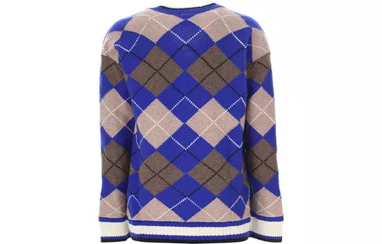 Детский кашемировый свитер Burberry, цвет Blue