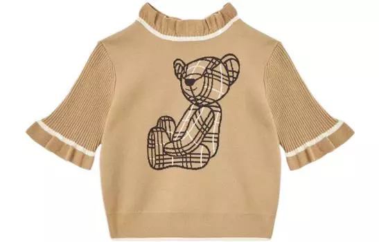 Детский кашемировый свитер Burberry, цвет Brown