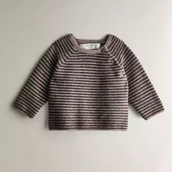 Детский кашемировый свитер Zara Home, серо-коричневый