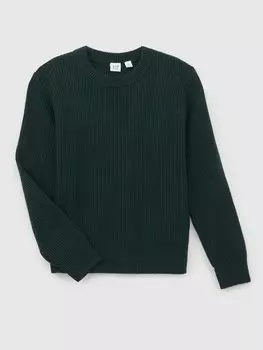 Детский кашесофтовый свитер Gap, зеленый