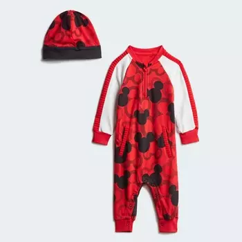 Детский комбинезон Adidas Sportswear Disney Mickey Mouse, красный/черный/белый