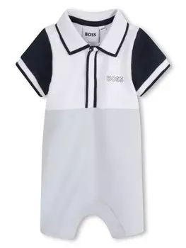 Детский комбинезон BOSS Kidswear с цветными блоками, синий