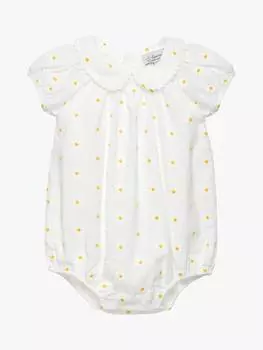 Детский комбинезон дейзи Trotters, цвет White/Yellow
