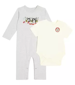 Детский комбинезон и боди из хлопка Off-White Kids, мультиколор