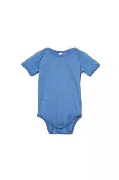 Детский комбинезон из джерси с короткими рукавами Bella + Canvas, синий