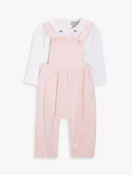 Детский комбинезон из хлопкового комбинезона с длинными рукавами из коллекции John Lewis, розовый комбинезон из коллекции семейных реликвий пима