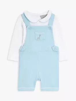 Детский комбинезон из хлопкового комбинезона с длинными рукавами John Lewis из коллекции семейных реликвий, синий комплект