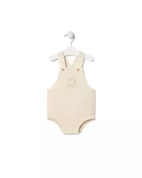 Детский комбинезон из крашеного хлопкового муслина Tous, цвет Crudo