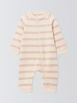Детский комбинезон на двусторонней молнии в полоску John Lewis, разноцветный