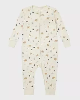 Детский комбинезон на молнии с принтом медведя, размер 9–24 мес MORI, цвет Bear Print