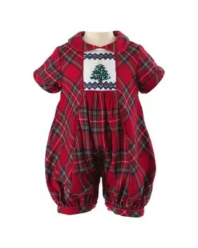 Детский комбинезон Rachel Riley Train Smocked, цвет multi