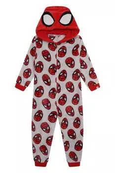 Детский комбинезон с изображением Человека-паука Brand Threads Marvel, серебрянный