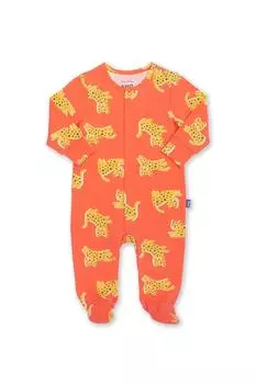 Детский комбинезон с леопардовым принтом Kite, оранжевый