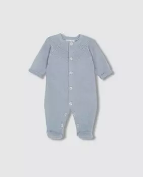 Детский комбинезон с синей резной деталью Gocco, синий