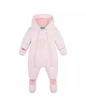 Детский комбинезон с варежками и пинетками Kenzo Kids, розовый