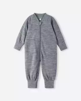 Детский комбинезон Syliin из шерсти мериноса Reima, цвет Melange Grey