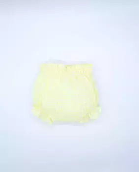 Детский комбинезон в клетку для девочки Fina Ejerique, жёлтый