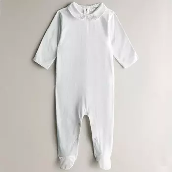 Детский комбинезон Zara Home Embroidered, кремовый