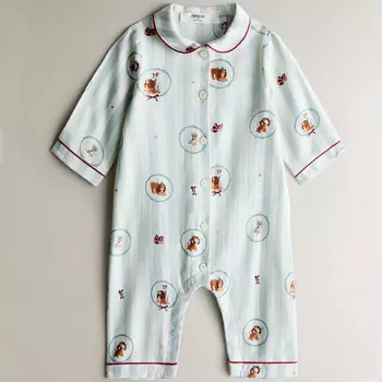 Детский комбинезон Zara Home Lady And The Tramp Disney Christmas, светло-голубой/мультиколор