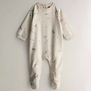 Детский комбинезон Zara Home Le Petit Prince Cotton, кремовый