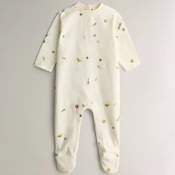 Детский комбинезон Zara Home Space Cotton, кремовый