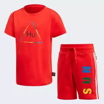 Детский комплект Adidas Kids Unisex Originals Pharrell Williams, 2 предмета, красный