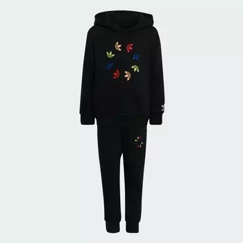 Детский комплект Adidas Originals Adicolor, 2 предмета, черный