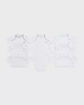 Детский комплект боди из 7 предметов из хлопка Picot Pima, размер для новорожденных – 12 м Marie Chantal, цвет Blueothers