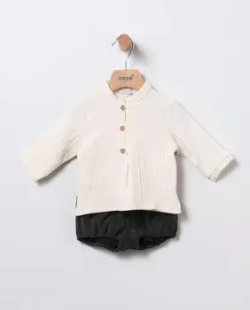 Детский комплект Duas Peas с шароваром - Cinzento Coco Acqua, бежевый