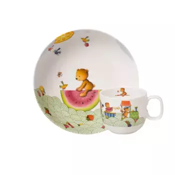 Детский комплект из 2 предметов Hungry as a Bear Villeroy & Boch, зеленый