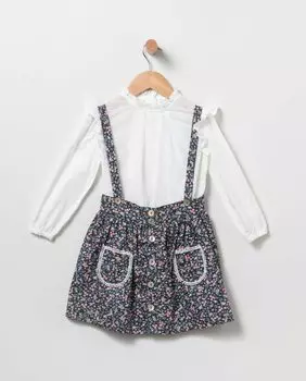 Детский комплект из 2 предметов с цветами свободы Coco Acqua, темно-синий