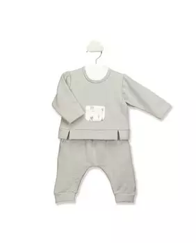 Детский комплект из двух предметов для мальчика серого цвета BABID, серый