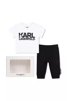 Детский комплект из хлопка Karl Lagerfeld, белый