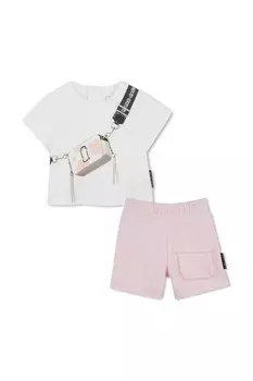 Детский комплект из хлопка Marc Jacobs, розовый