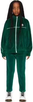 Детский комплект из зеленого свитера и спортивных штанов Moncler Enfant