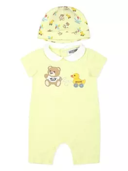 Детский комплект Moschino Kids с мотивом «плюшевый мишка-утка» (набор из двух штук), желтый