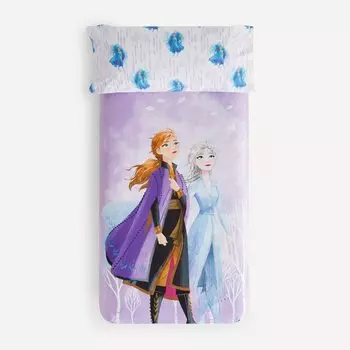 Детский комплект пододеяльников из хлопка Frozen New Disney, мальва