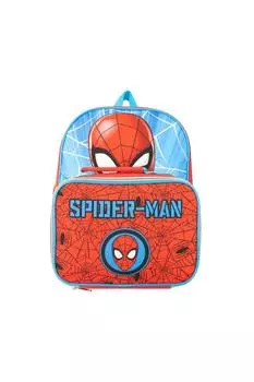 Детский комплект рюкзака и сумки для обеда Spider-Man, красный