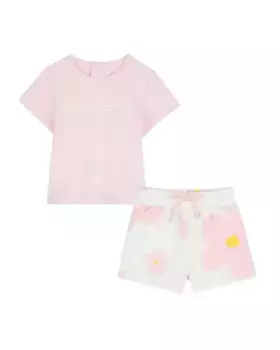 Детский комплект унисекс розового хлопкового цвета Marc Jacobs, цвет Rosa
