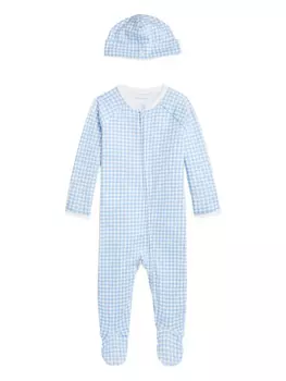 Детский комплект в клетку POLO RALPH LAUREN KIDS для малышей, синий